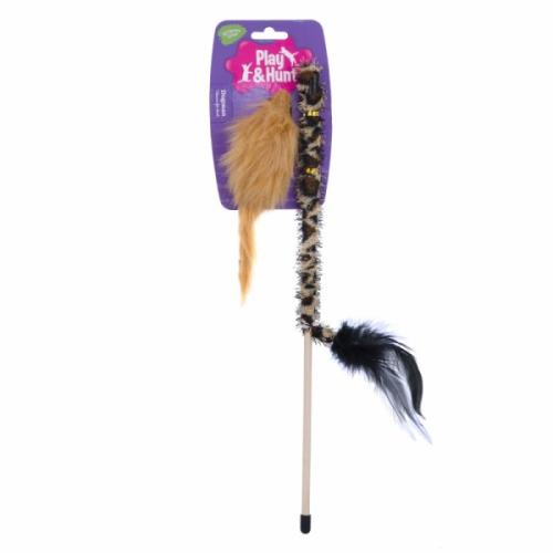 Drillepind Safari med pelsmus 42cm