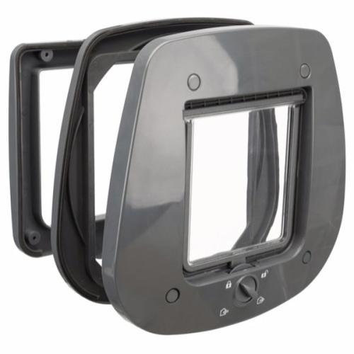 Kattelem 4-vejs til glasdør. Mørk