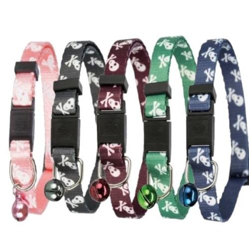 Trixie kranie kattehalsbånd i nylon med justerbar pasform.