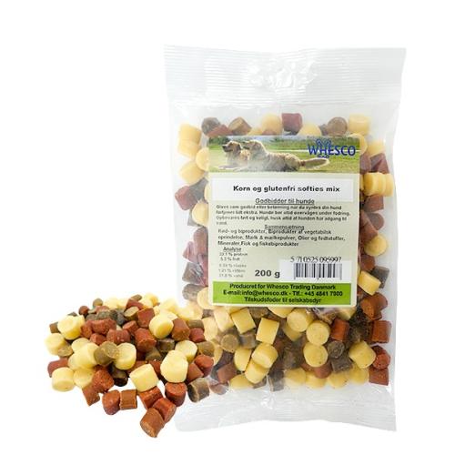 Whesco Softies med Mix af det hele. Bløde, lækre godbidder til din hund