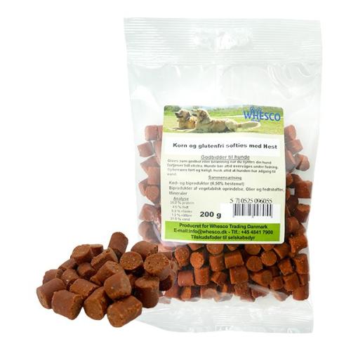 Whesco Softies med Hest. Bløde, lækre godbidder til din hund