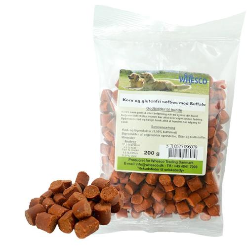 Whesco Softies med Buffalo. Bløde, lækre godbidder til din hund