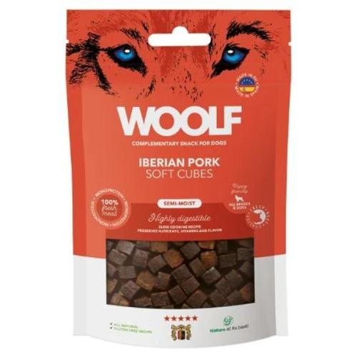 WOOLF Soft Cubes Iberian Pork. Små lækre Hundegodbidder
