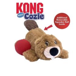 KONG Cozie Beaver – blødt, sjovt og perfekt til leg