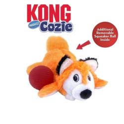 KONG Cozie Fox – blødt og sjovt hundelegetøj!