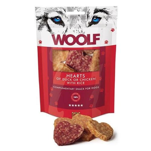 WOOLF Hearts of Duck or Chicken with Rice. Lækreste godbidder til hunde