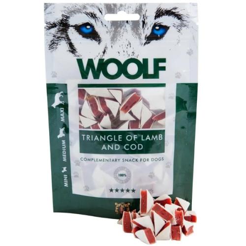 WOOLF Lamb & Cod Triangle. Lækreste godbidder til hunde
