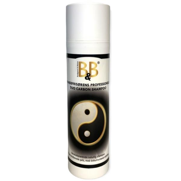 B&B Økologisk Duo Carbon Shampoo til misfarvet og fedtet pels