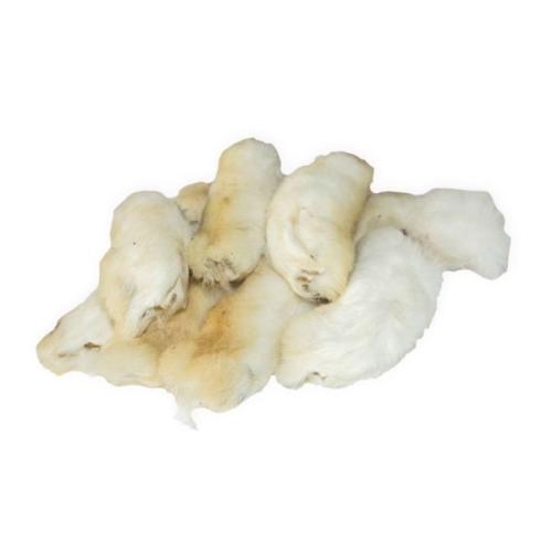 Kaninpoter med Pels 200 g – Naturlige snacks til hunde