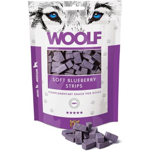 WOOLF Soft Blueberry Strips. Godbidder Til din hund
