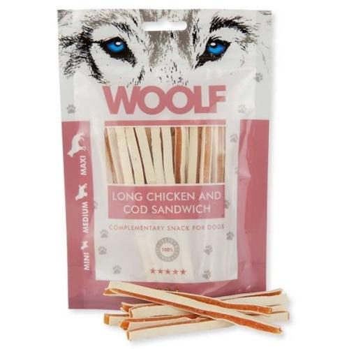 WOOLF Long Chicken & Cod Sandwich. Godbidder Til din hund
