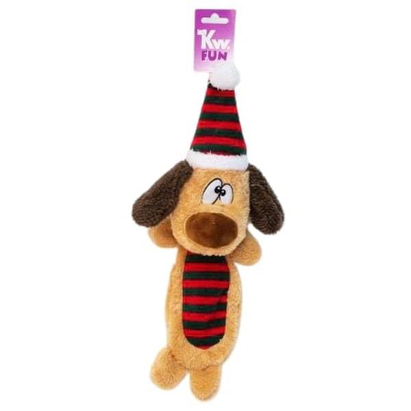 Udsultet julehund med piv & knitre – Sjovt hundelegetøj fra KW