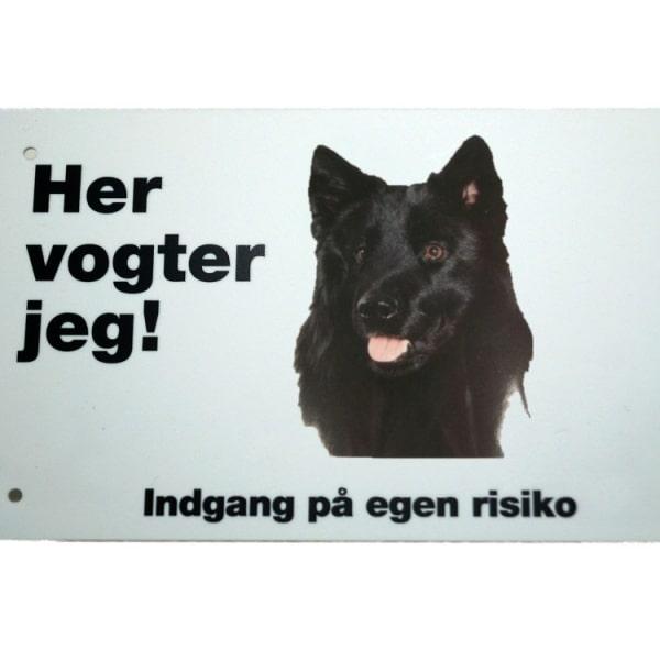 Her vogter jeg! Svensk Laphund skilt