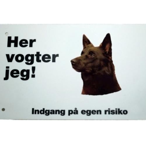 Her vogter jeg! Kelpie skilt