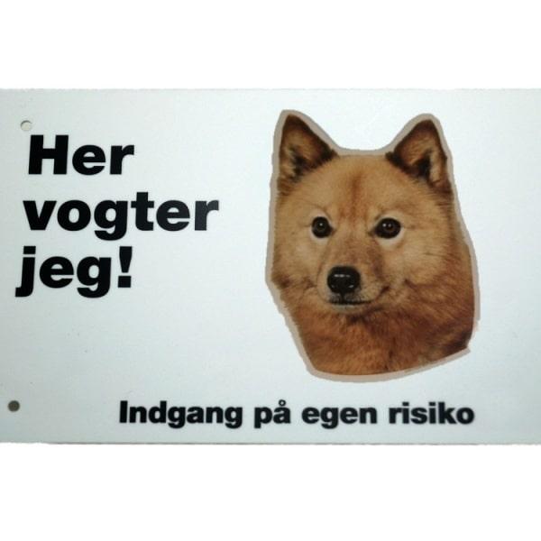 Her vogter jeg! Finsk Spids skilt