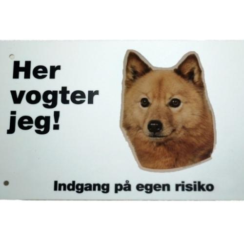 Her vogter jeg! Finsk Spids skilt