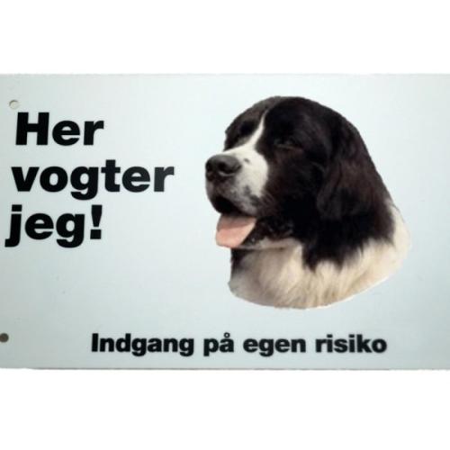 Her vogter jeg! Landseer skilt