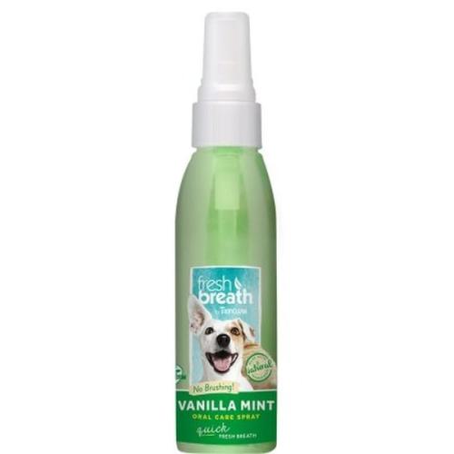 TropiClean Fresh Breath Dental Spray i vanilje- og mintsmag