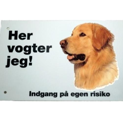 Her vogter jeg! Hovawart skilt