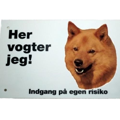 Her vogter jeg! Finsk Spids skilt