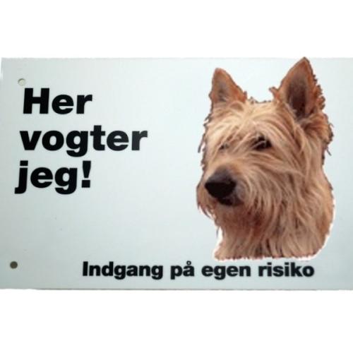 Her vogter jeg! Berger Picard skilt