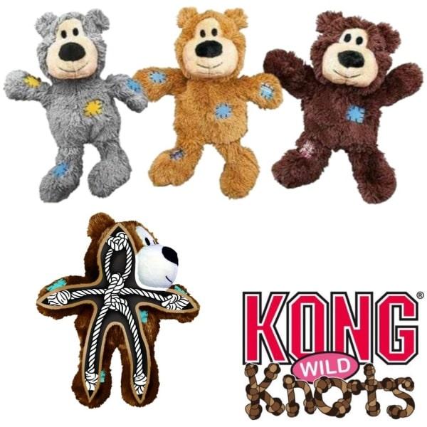 KONG Wild Knots Bear – sødt og holdbart legetøj til små hunde