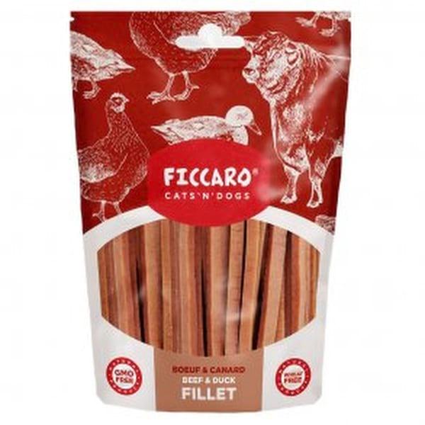 FICCARO Beef & Duck Fillet. Godbidder til din hund