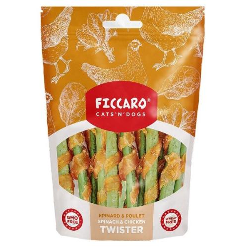 Ficcaro Spinach & Chicken Twister – Lækre snacks til hunde