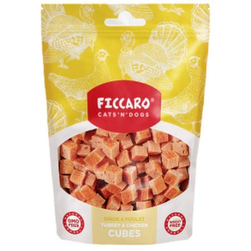 Ficcaro Turkey & Chicken Cubes – Små lækre tern til hunde