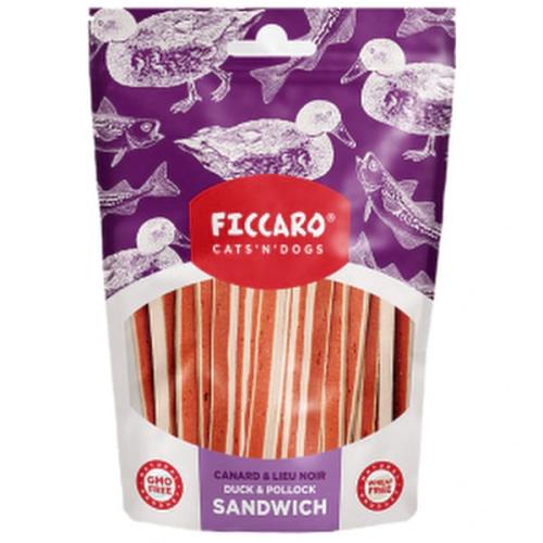 Ficcaro Duck & Pollock Sandwich – Naturlige hundesnacks