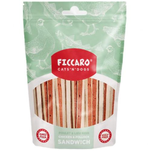 Ficcaro Chicken & Pollock Sandwich – Sund snack til hunde