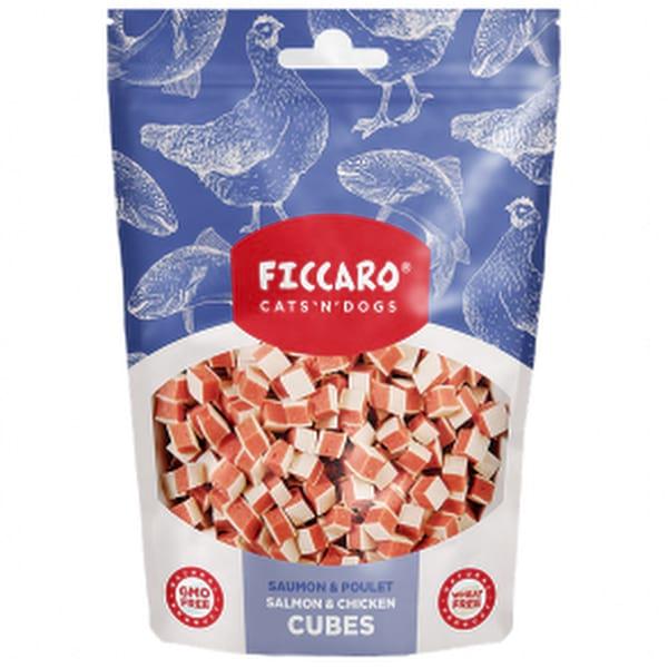 Ficcaro Salmon & Chicken Cubes – Naturlige godbidder til hunde