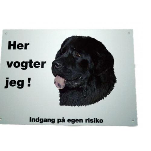 Her vogter jeg! Newfoundland skilt