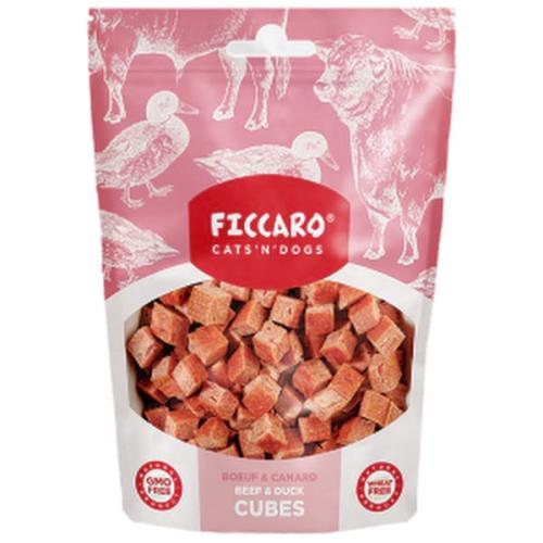 FICCARO Beef & Duck Cubes. Lækre små bløde godbidder