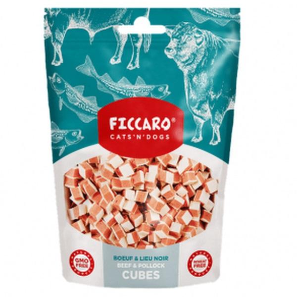 FICCARO Beef & Pollock Cubes. Lækre godbidder