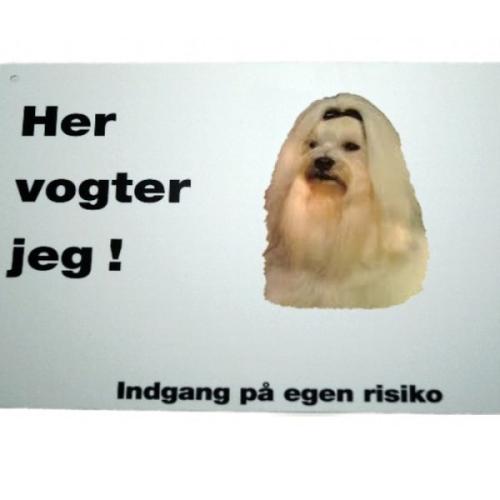 Her vogter jeg! Maltese skilt