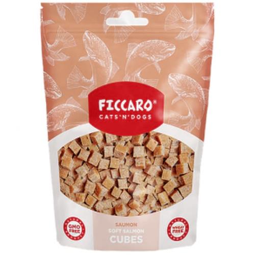 Ficcaro Soft Salmon Cubes – Bløde godbidder til hunde