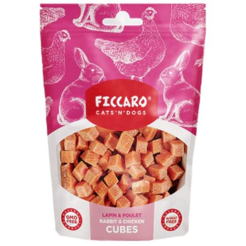 Ficcaro Rabbit & Chicken Cubes – Naturlige godbidder til hunde