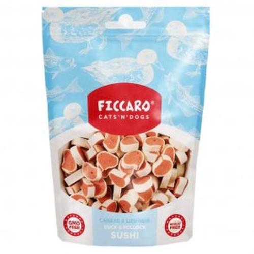 Ficcaro Duck & Pollock Sushi – Lækre snacks til hunde