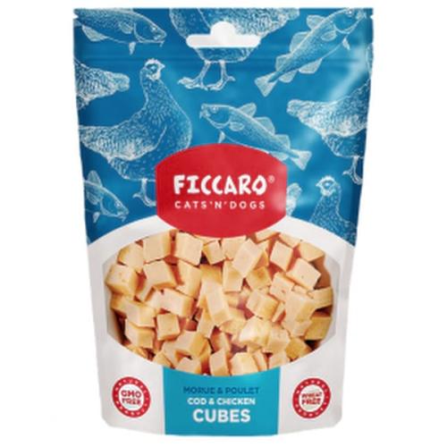 Ficcaro Cod & Chicken Cubes – Små tern til hunde