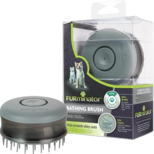 FURminator badebørste med indbygget sæbedispenser