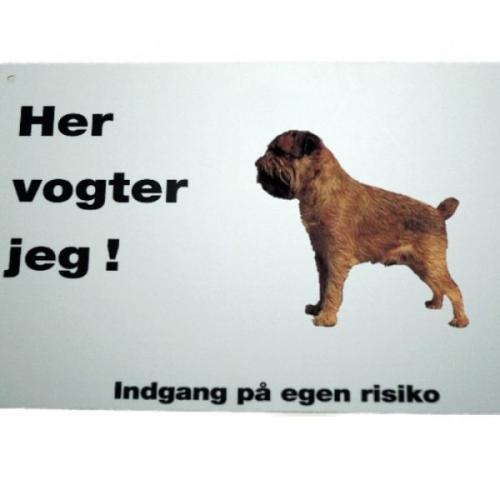 Her vogter jeg! Griffon skilt