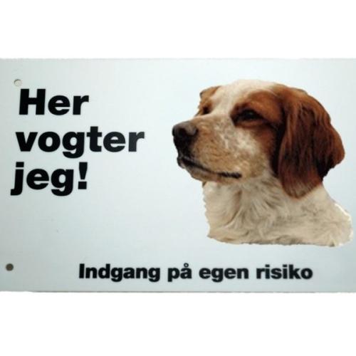 Her vogter jeg! Breton advarselsskilt