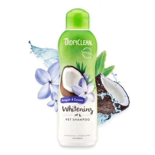 TropiClean Awapuhi & Coconut Shampoo til hvid pels