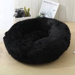 Sort Donut Seng fra Petstar – blød og komfortabel til hunde