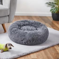 Koksgrå Donut Seng fra Petstar – blød og komfortabel seng til hunde
