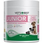 Vet's Best Junior Daily Chews – naturlige godbidder til hvalpe og unge hunde