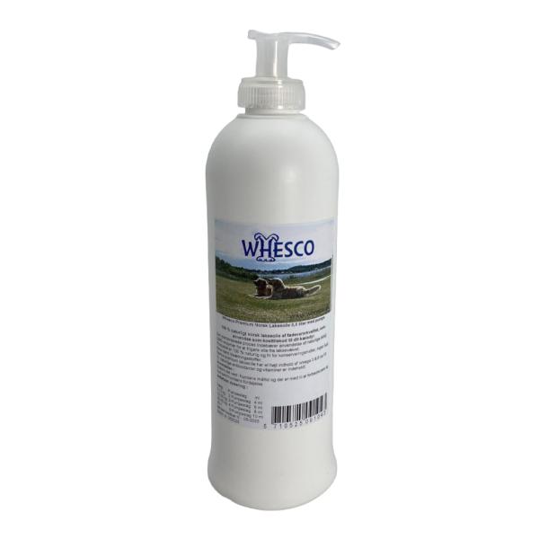Whesco Premium Norsk Lakseolie – 0,5 liter med pumpe til nem dosering
