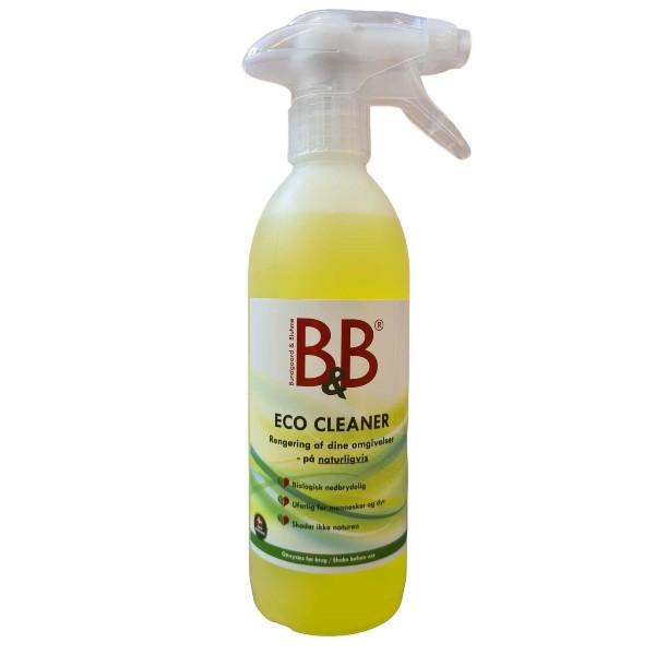 Effektiv desinficering med B&B ECO CLEANER – Frisk citrusduft og sikker for kæledyr.