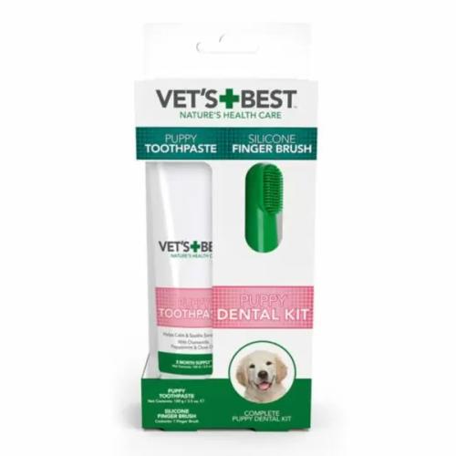 Skånsom tandpleje til hvalpe – med fingerbørste